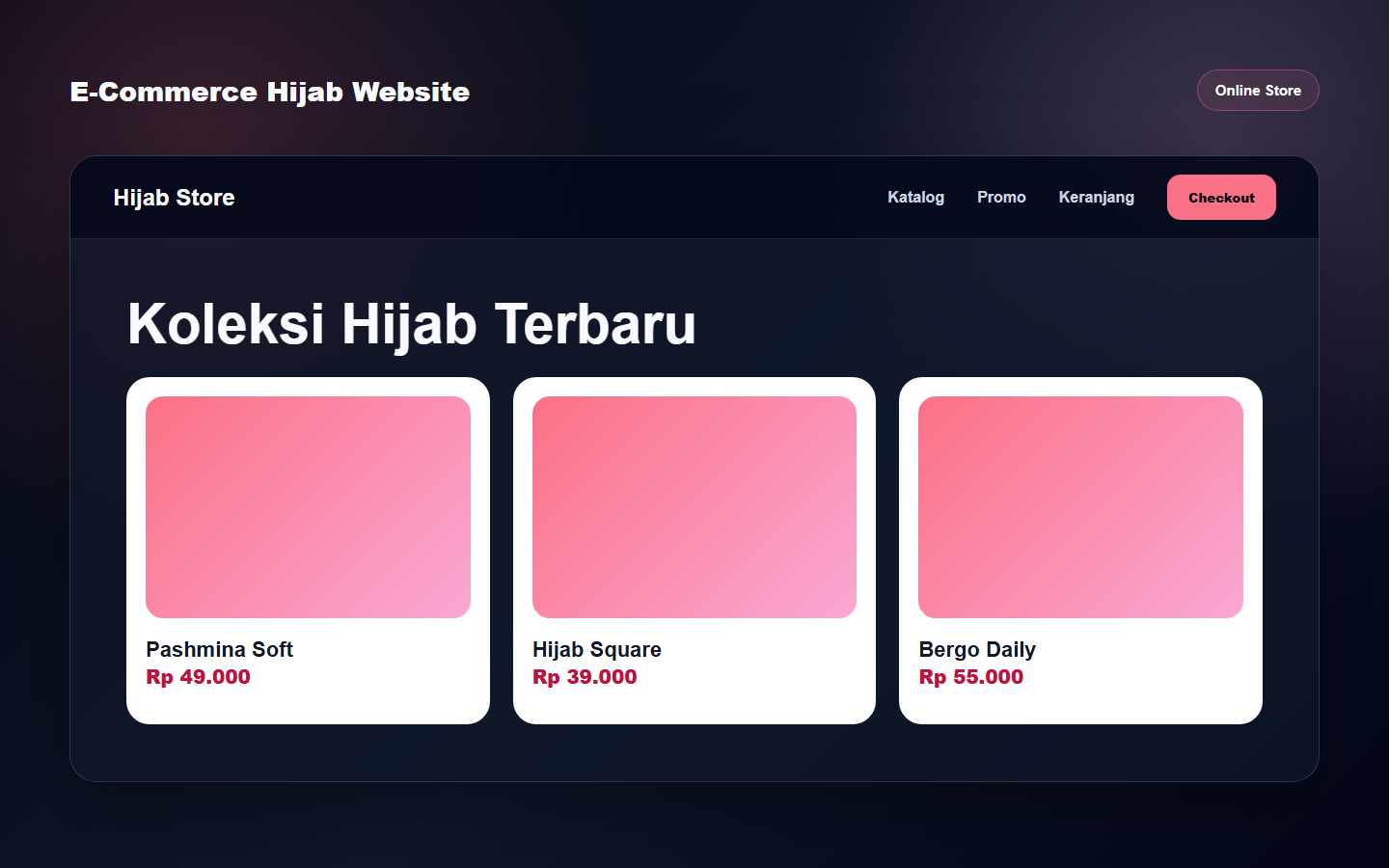 E-Commerce Hijab Website preview
