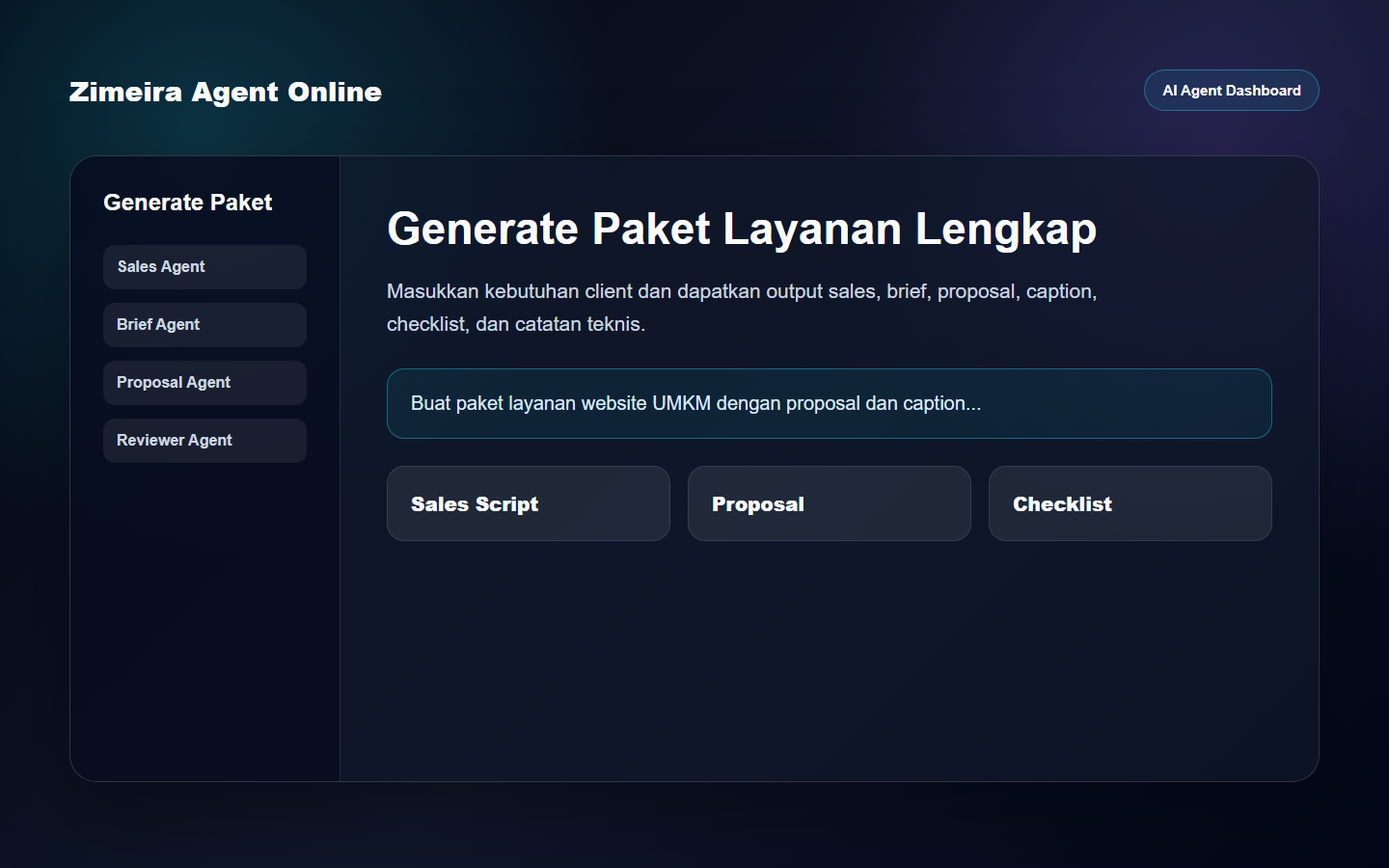 Zimeira Agent Online preview